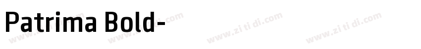Patrima Bold字体转换